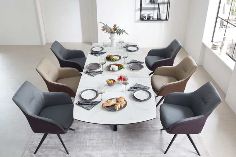 Esstisch mit Keramikplatte ausziehbar