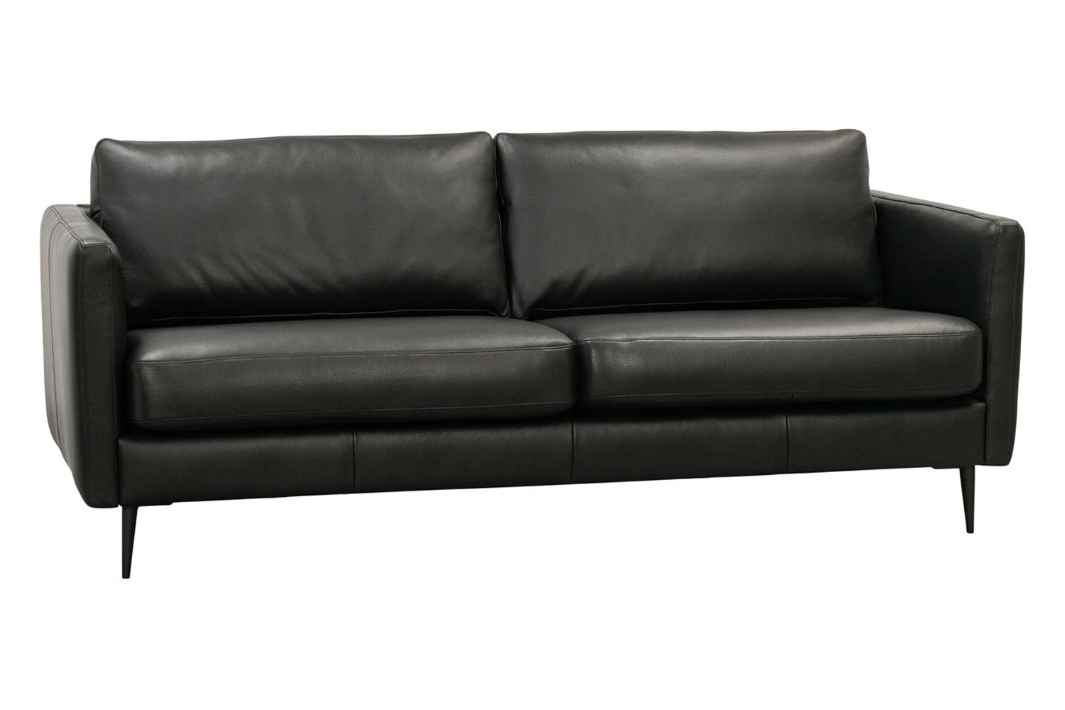 Ledersofa im trendigen Scandi Style