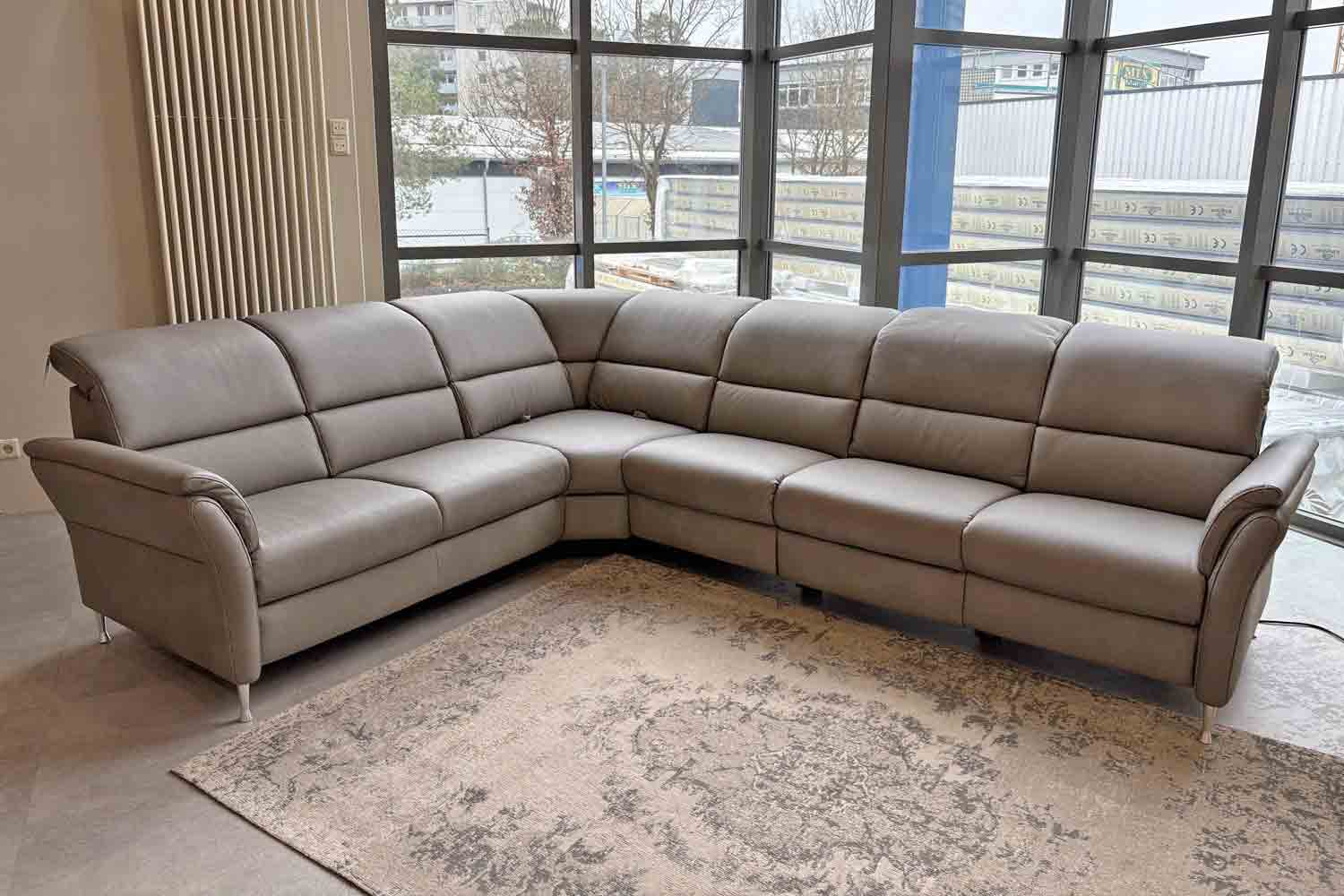 Leder Ecksofa inkl. vielen Funktionen 