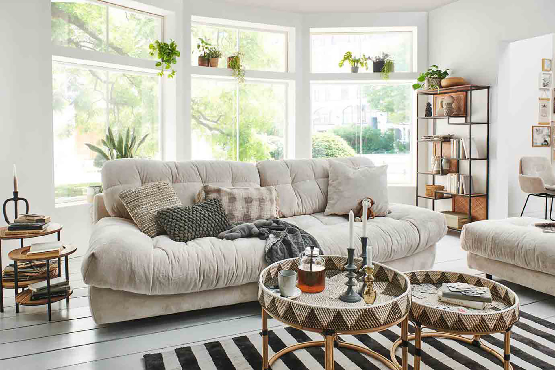 Gutmann Stoff Big Sofa Rometta