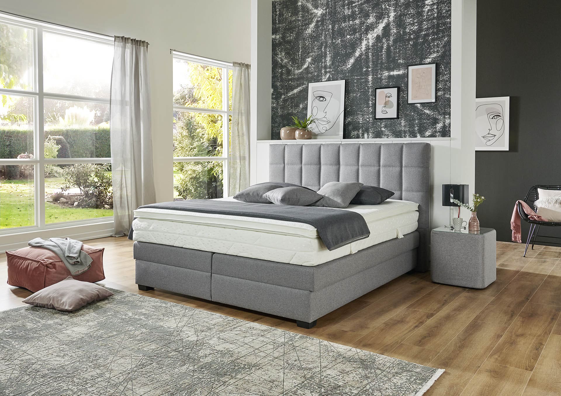 Boxspringbett Ceres mit Bettkasten & Stauraum
